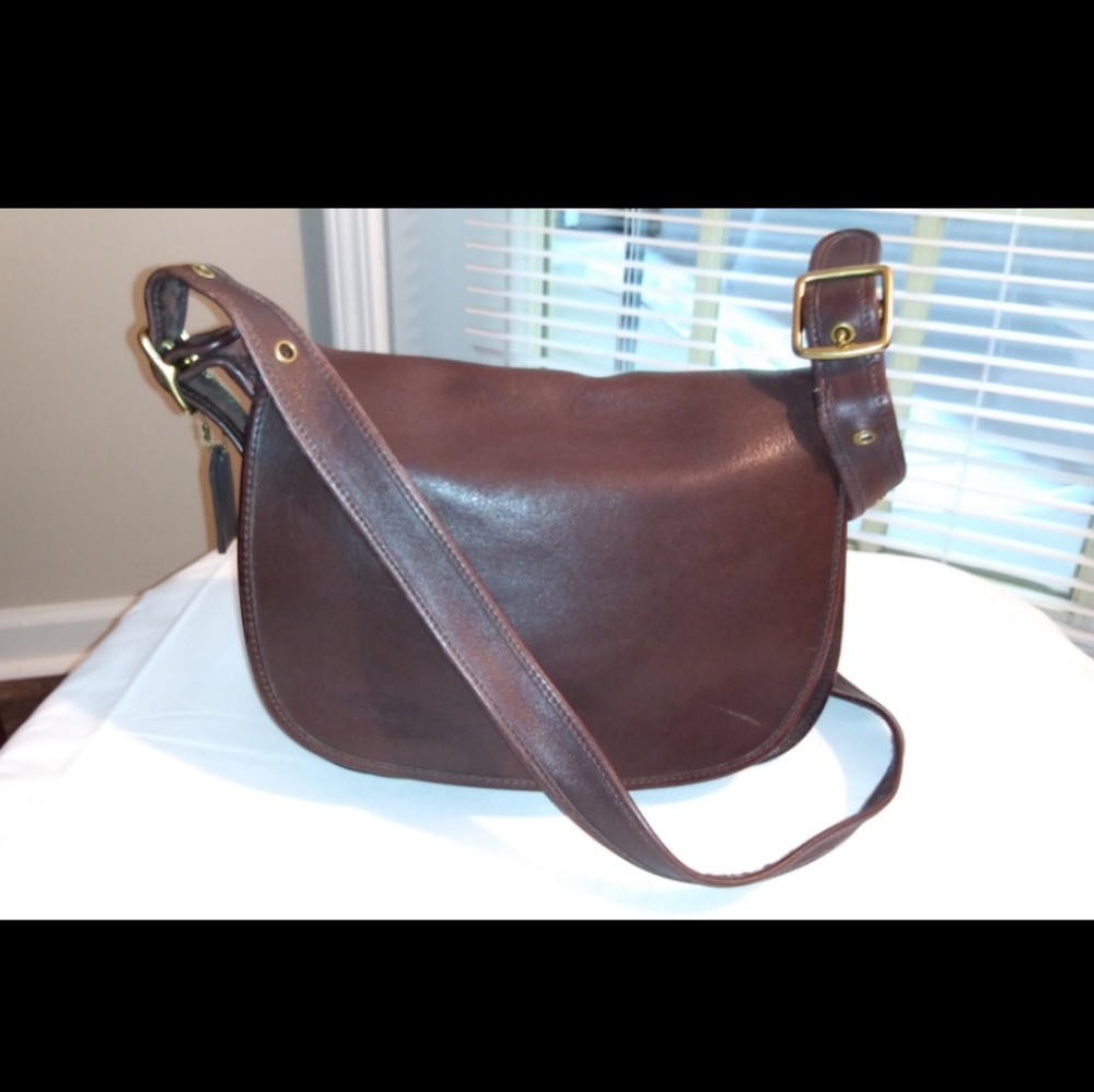 Vintage Coach Patricia Legacy Brown Bag 9951